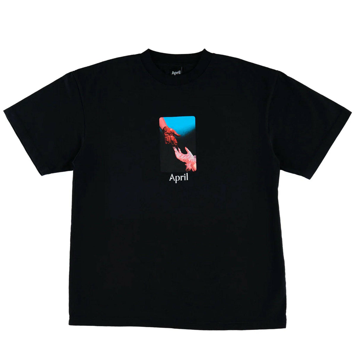 April - Material Tee Black.