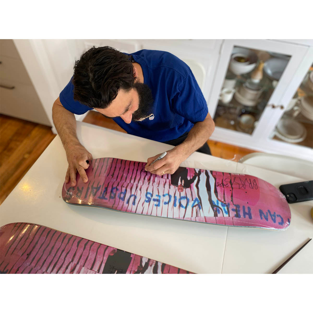 Polar - SIGNED Nick Boserio Voices P2 8.5 Skateboard Deck.