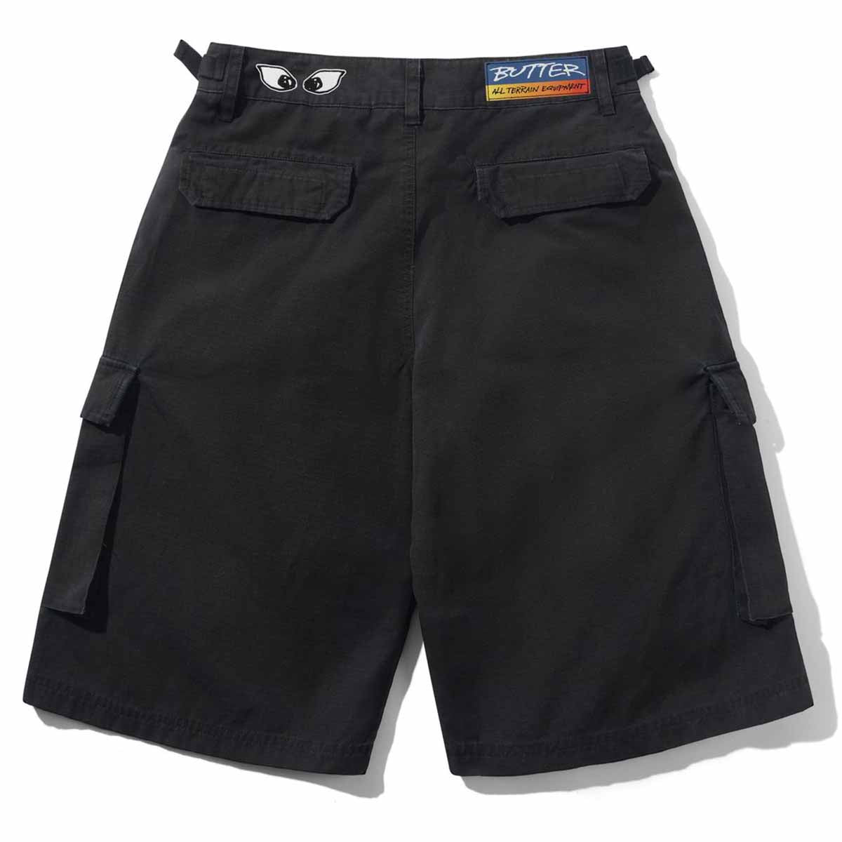 Butter Goods - Cargo Shorts Black Back