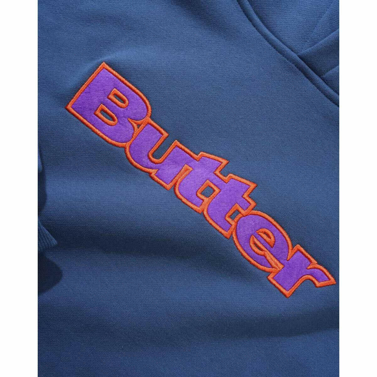 Butter Goods - Felt Logo Applique Hoodie Denim.