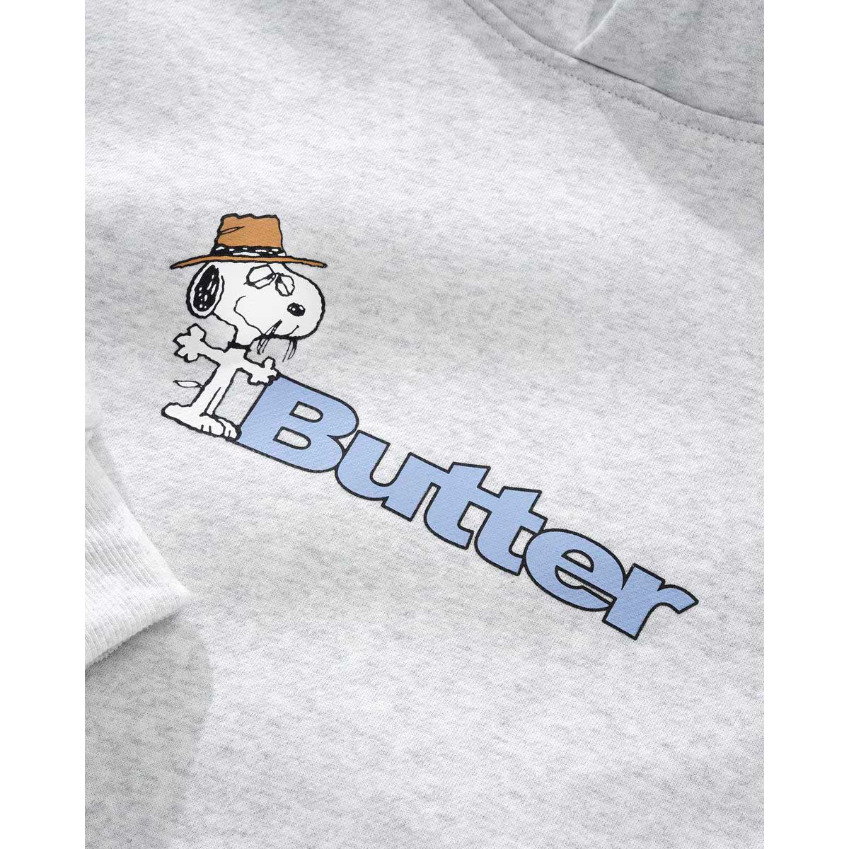 Butter Goods - X Peanuts Spike Logo Hoodie Ash.