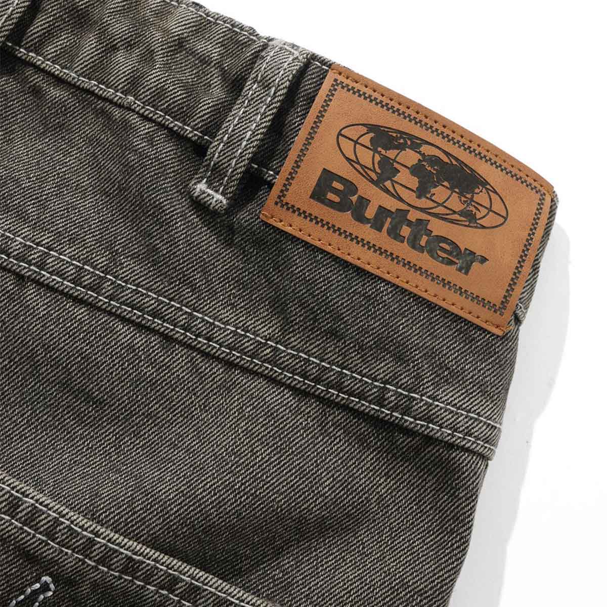 Butter Goods - Roach Denim Shorts Black Wash.