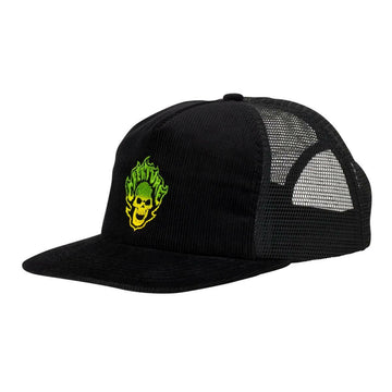 Creature - Bonehead Flame Mesh Trucker Black.