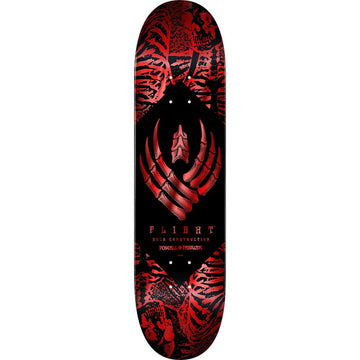 Powell Peralta - Skeleton Red Foil Flight 8.38 Skateboard Deck.