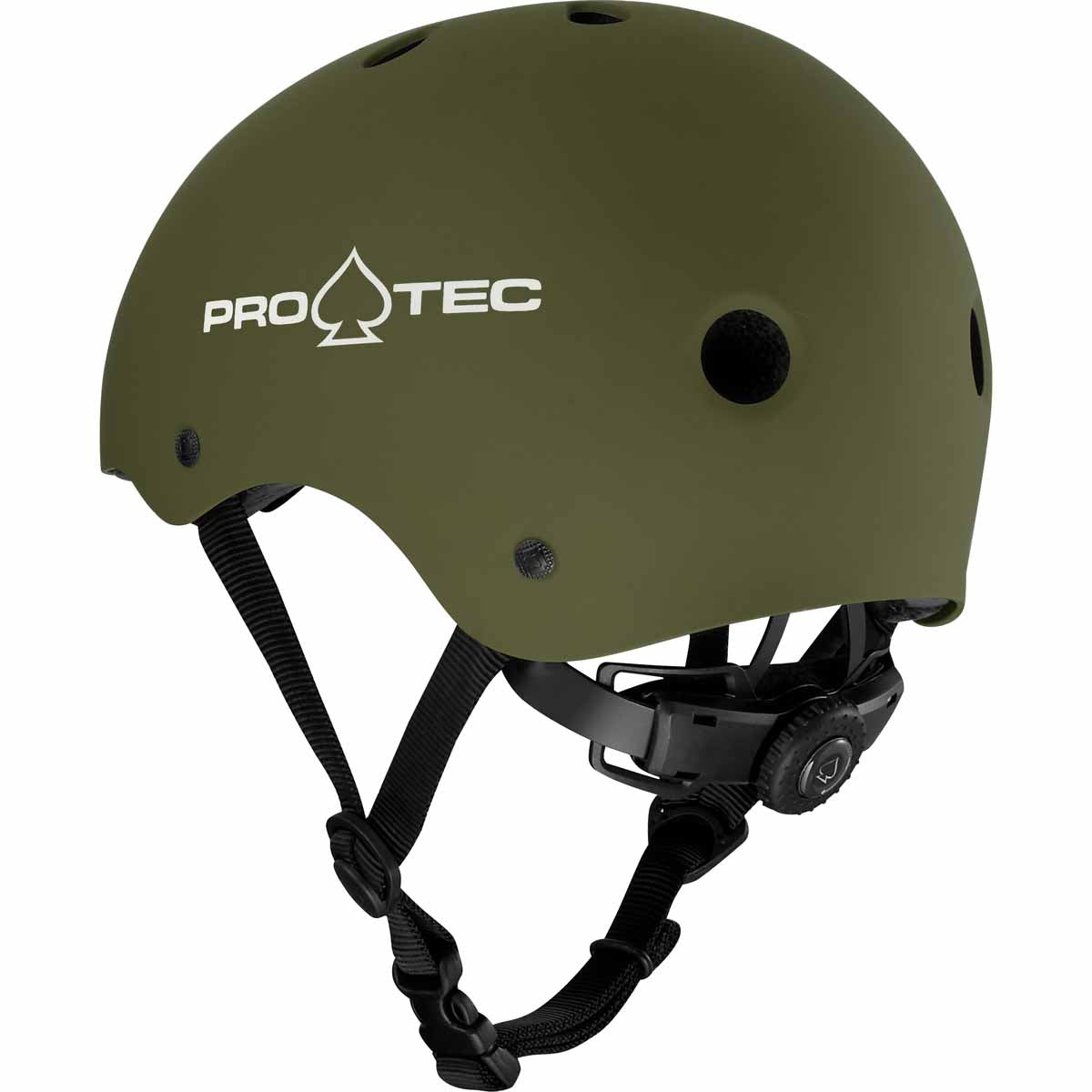 Pro Tec Junior Classic Fit Certified Helmet Matte Green Back