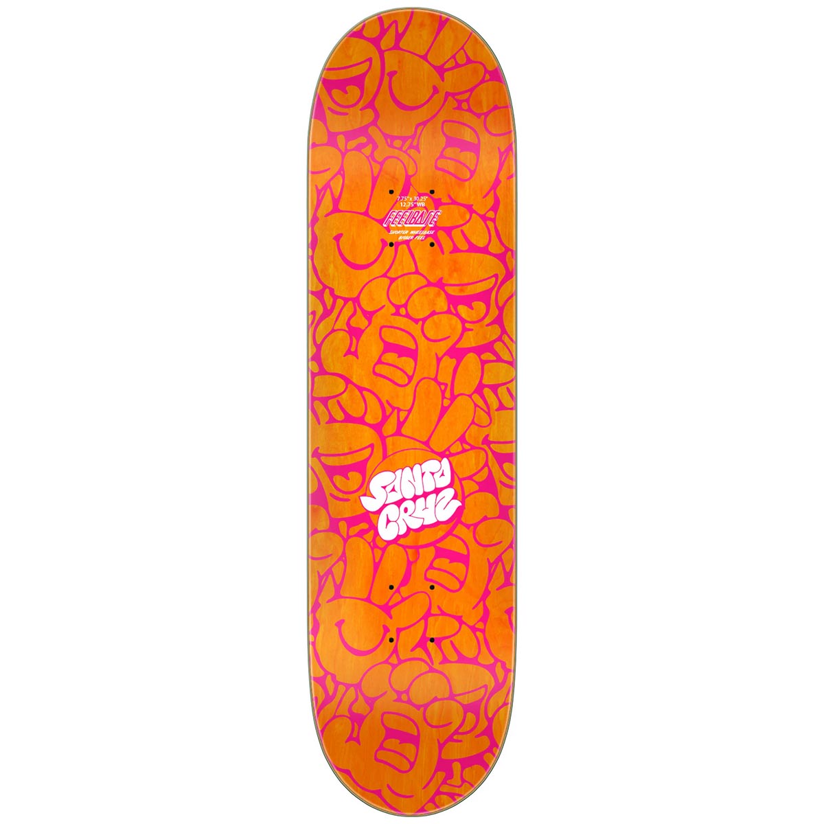 Santa Cruz - Hand Pile FeelBase 7.75 Skateboard Deck.