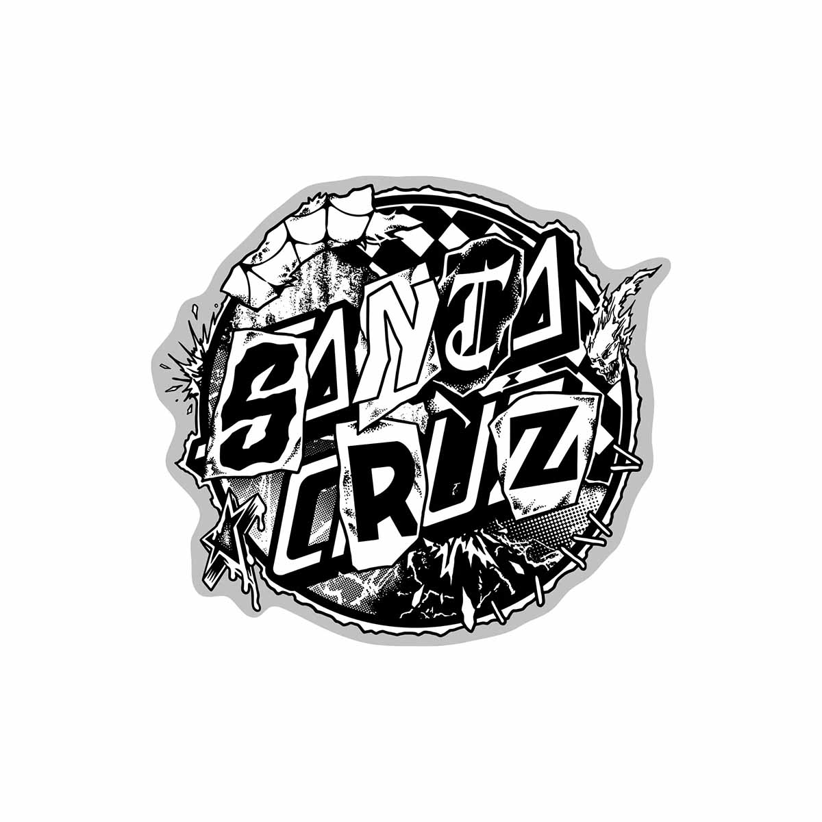 Santa Cruz - Pay Off Dot 4" Sticker
