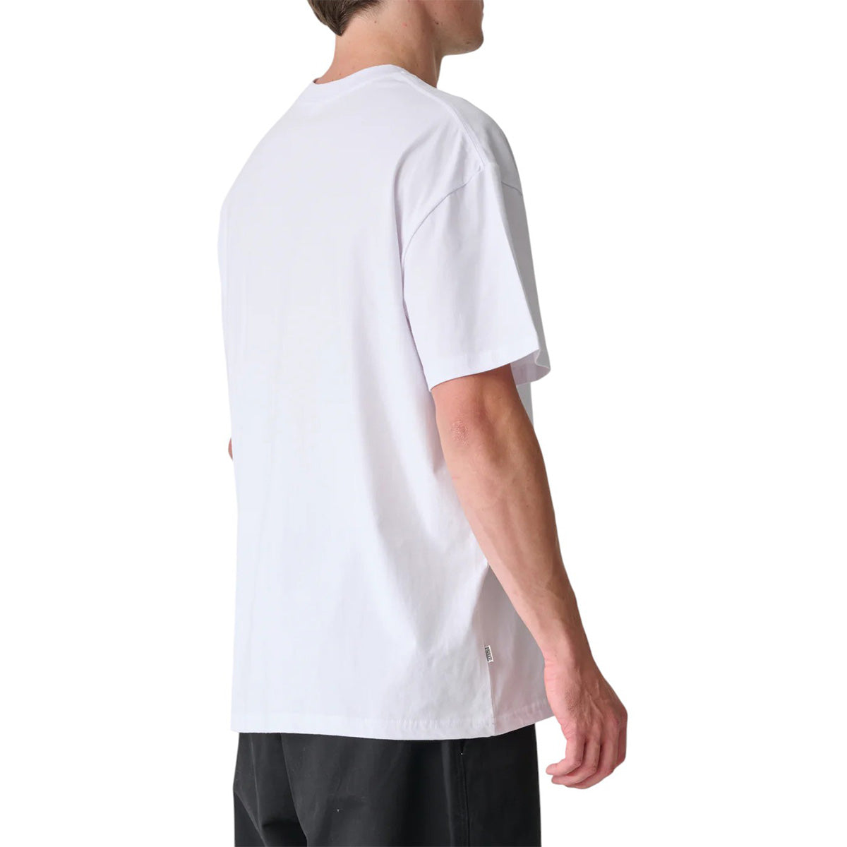 S/Double - S Cube Mid Block Tee White.