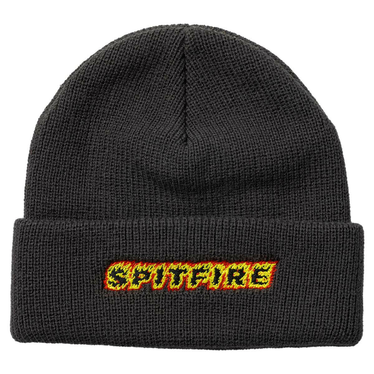 Spitfire - Flame Script Cuff Beanie Charcoal.