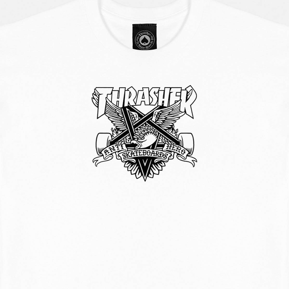 Thrasher - Anti Hero Eaglegram Tee White.