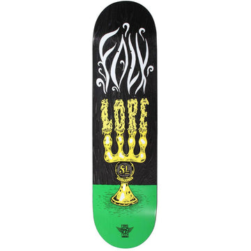 Folklore - Candle Fibretech Lite Green 8.0 Skateboard Deck.