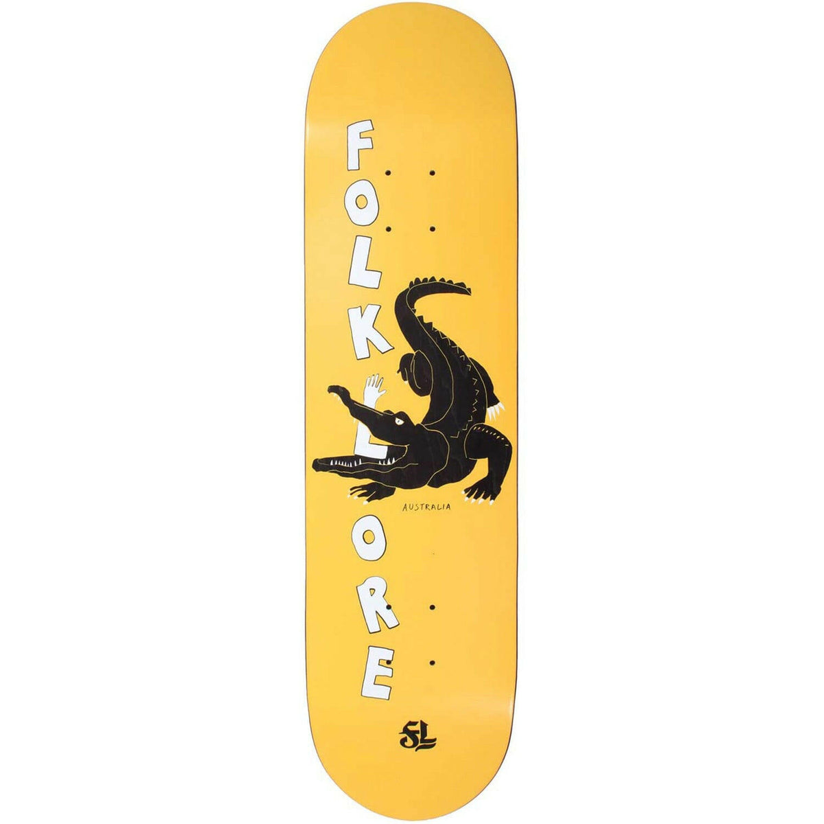 Folklore - Croc Orange 8.25 Skateboard Deck.