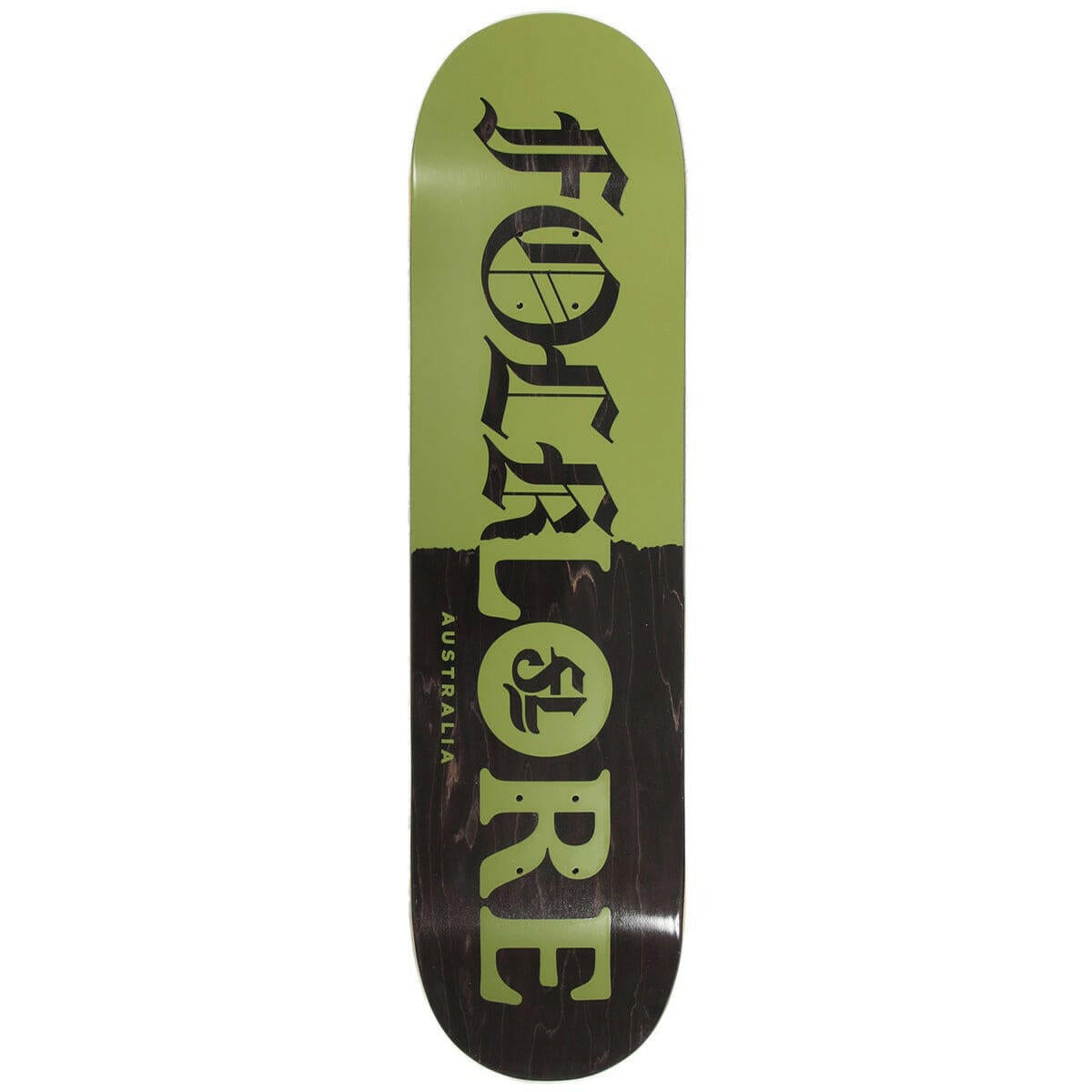 Folklore - Tear Split Green 8.125 Skateboard Deck.