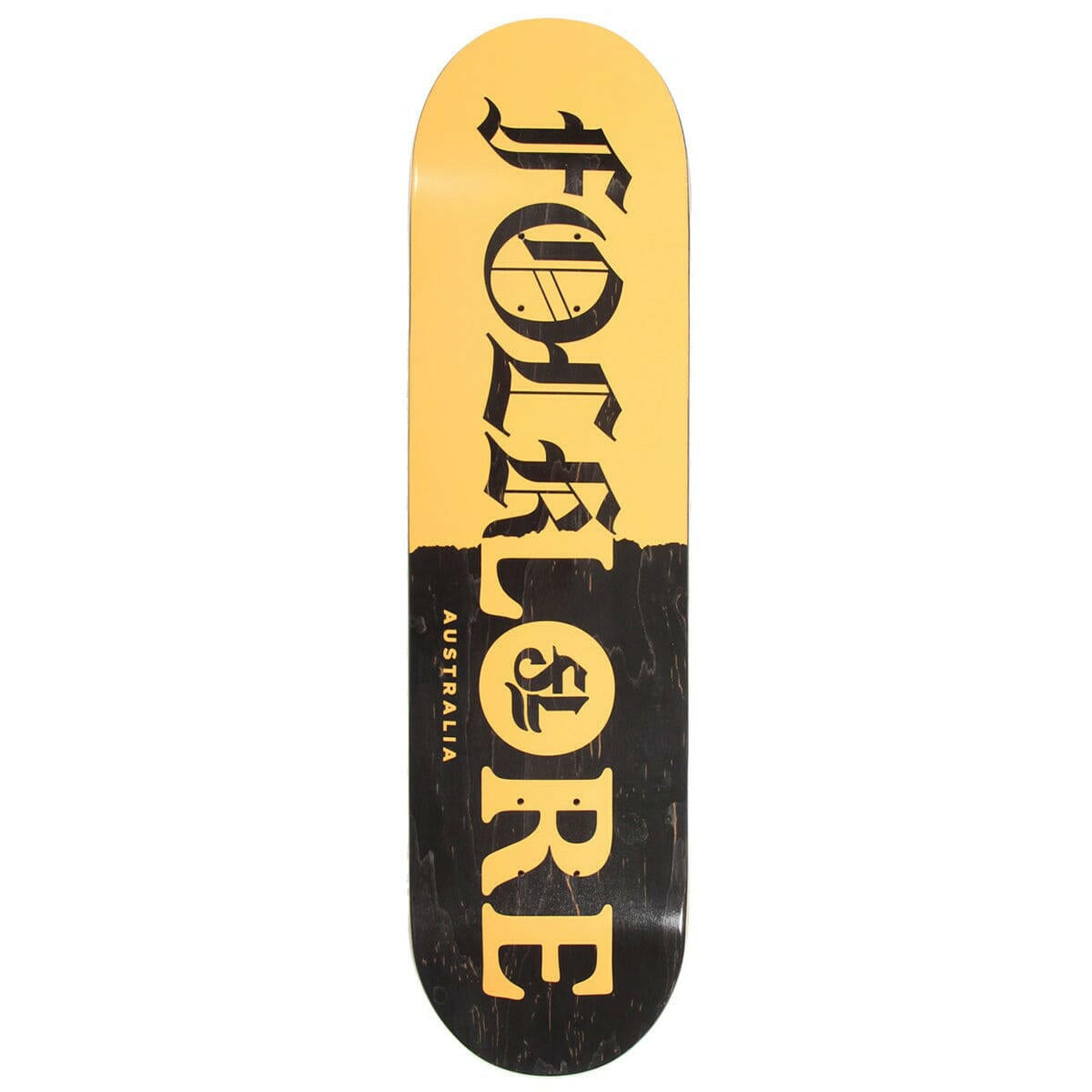Folklore - Tear Split Orange 8.5 Skateboard Deck.