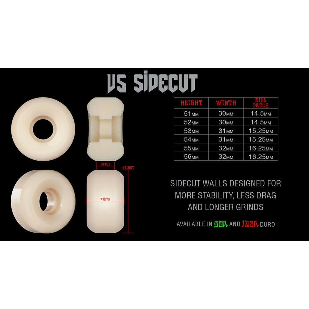 Bones - Brad McClain Apocalypse 53MM 99A V5 Sidecut STF Skateboard Wheels.