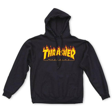 Thrasher - Flame Youth Hoodie Black.