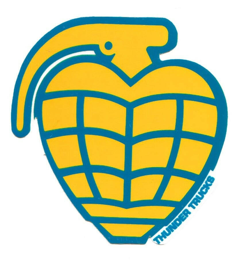 Thunder - Grenade Die Cut 3" Sticker.