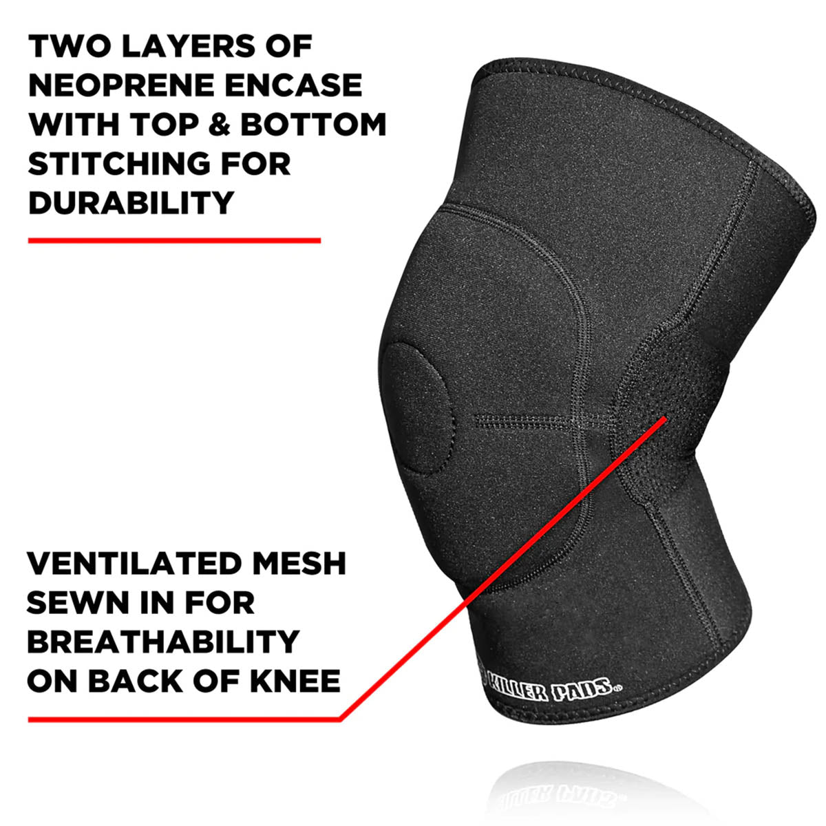 187 Knee Gasket Black Details
