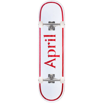 April Red OG Logo Complete Skateboard
