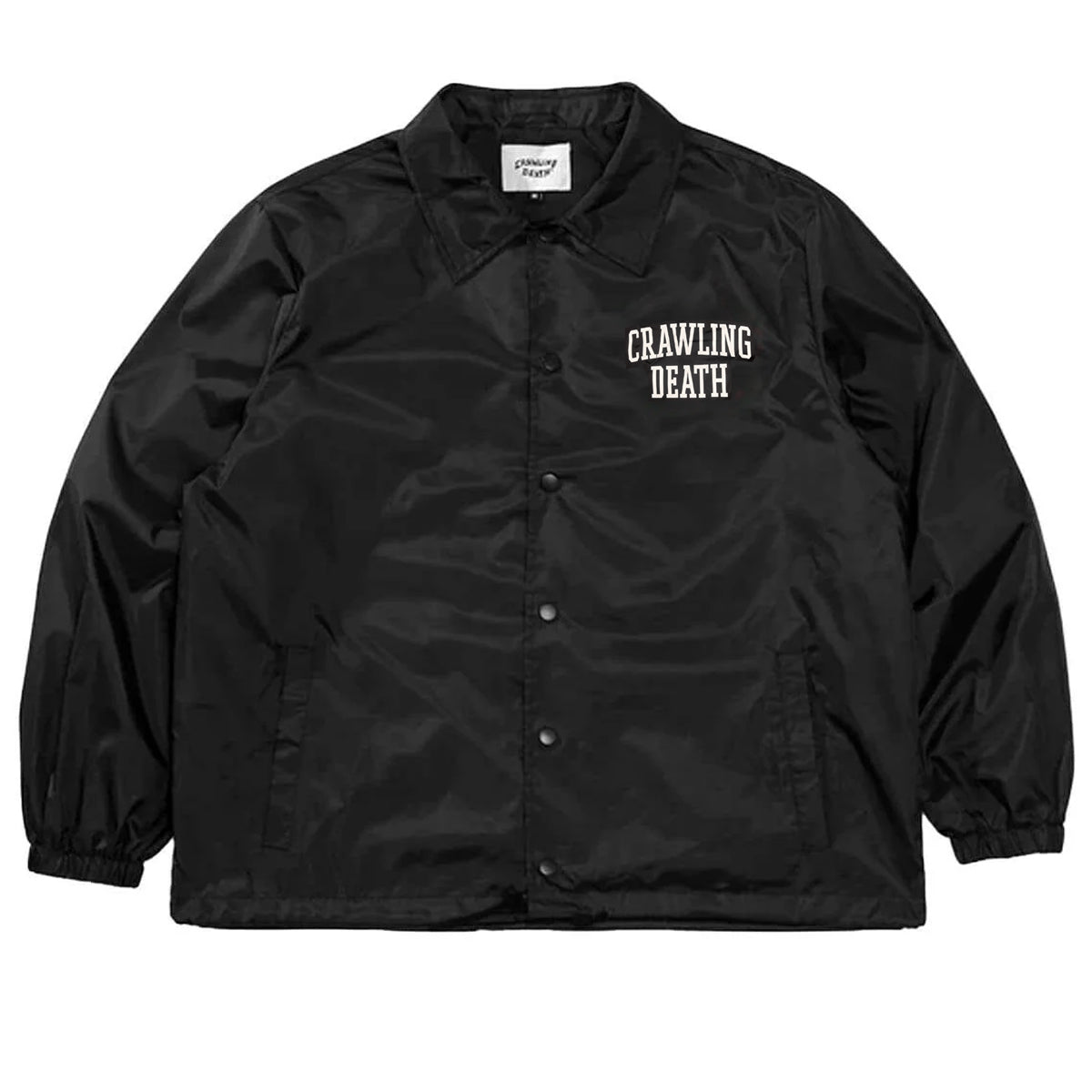 Crawling Death - College Logo Coaches Jacket Black.