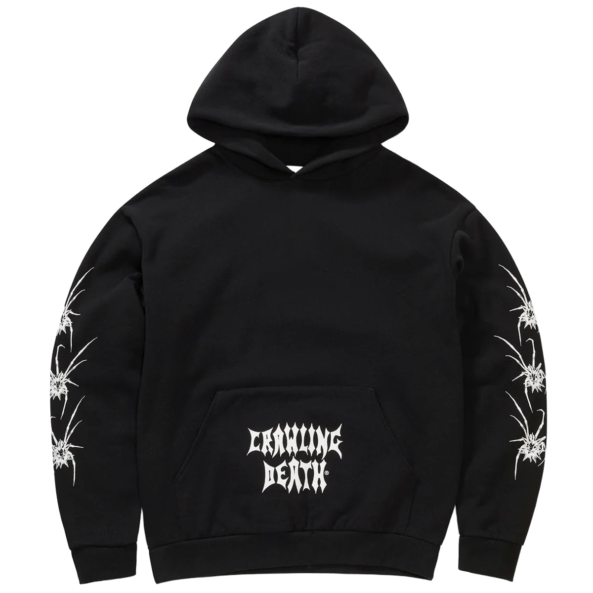 Crawling Death - Spike Spider Hoodie Black.