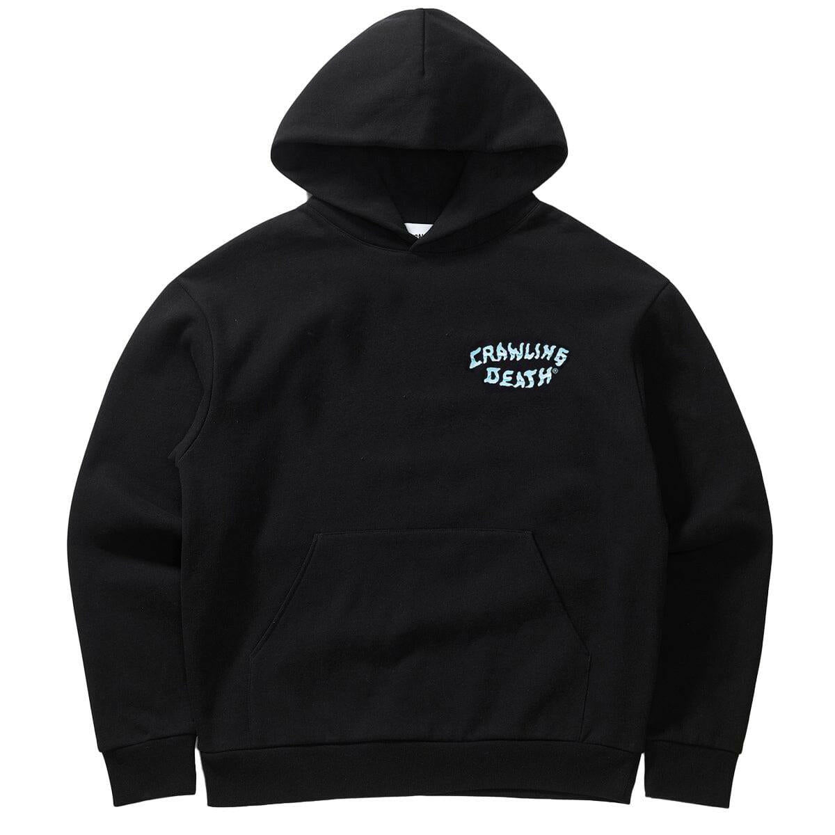 Crawling Death - Chrome Logo Hoodie Black.