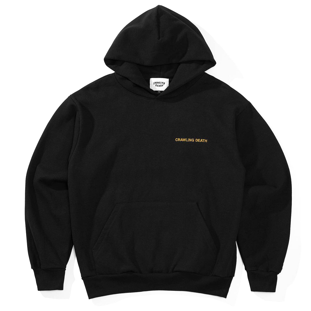 Crawling Death - Skull Spider Super Heavyweight Hoodie Black.