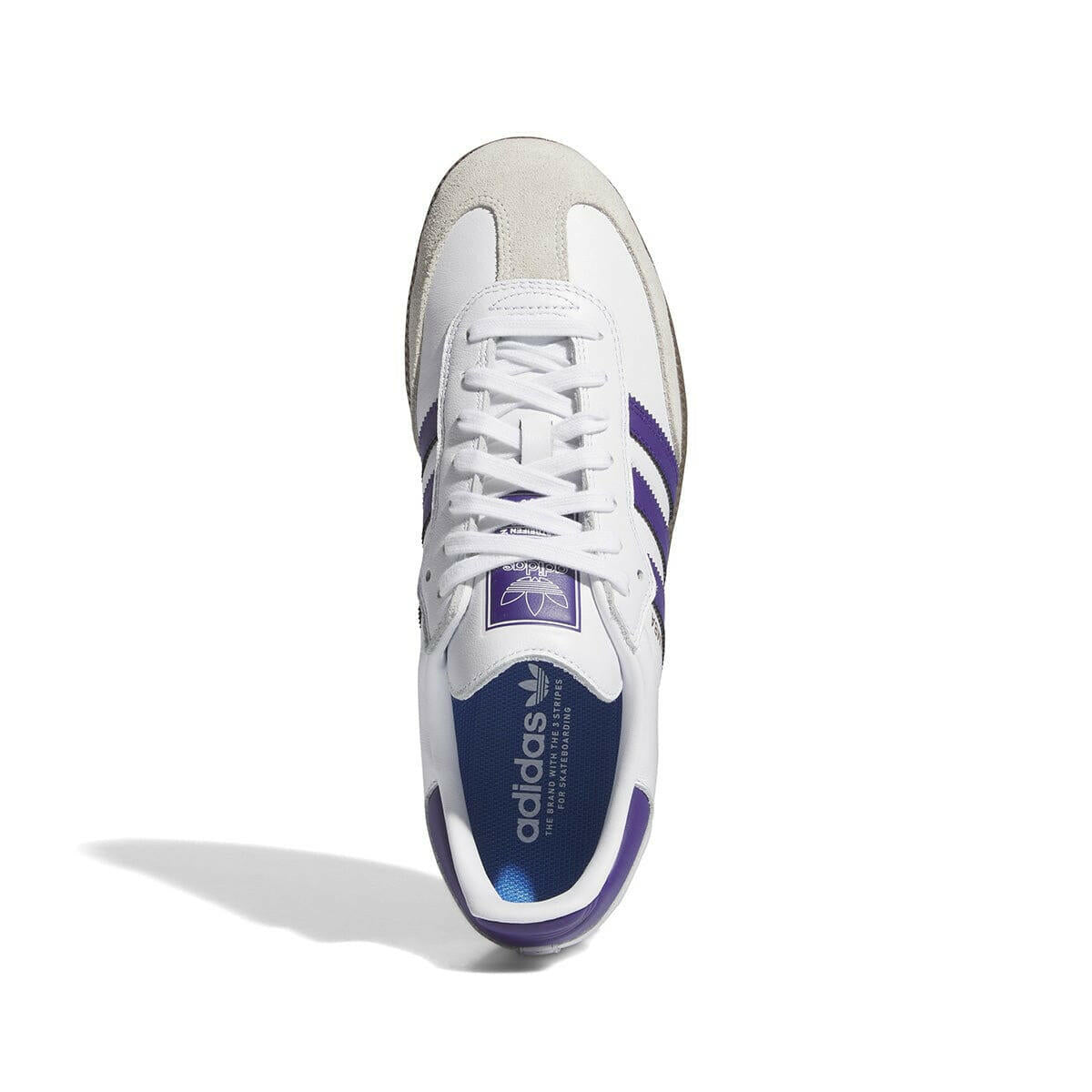 Adidas - Samba Adv Shoes White/Purple/Gold.