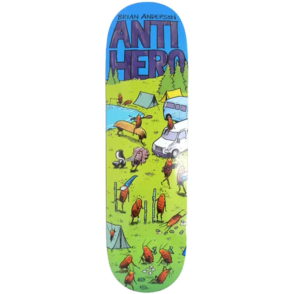Anti Hero - BA Roached Out 2 Purple 8.5 Skateboard Deck