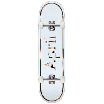 April Golden White OG Logo Complete Skateboard