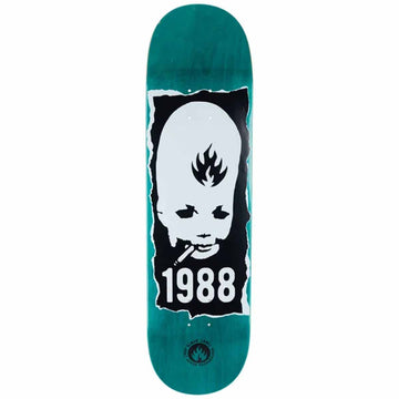 Black Label Thumbhead Torn Dark Teal 8.5 Skateboard Deck