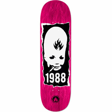 Black Label Thumbhead Torn Pink 9.0 Skateboard Deck