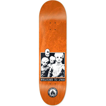 Black Label Welcome to 1988 Orange Skateboard Deck