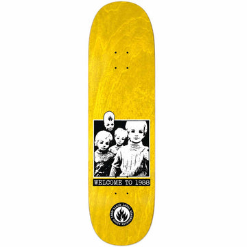 Black Label Welcome to 1988 Yellow 9.0 Skateboard Deck