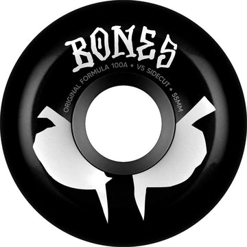 Bones OG Formula Black 55MM 100A V5 Sideuts Skateboard Wheels