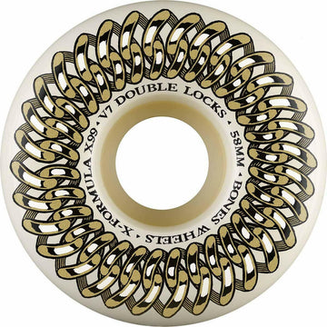 Bones - XF 58MM 99A V7 Double Lock Skateboard Wheels.