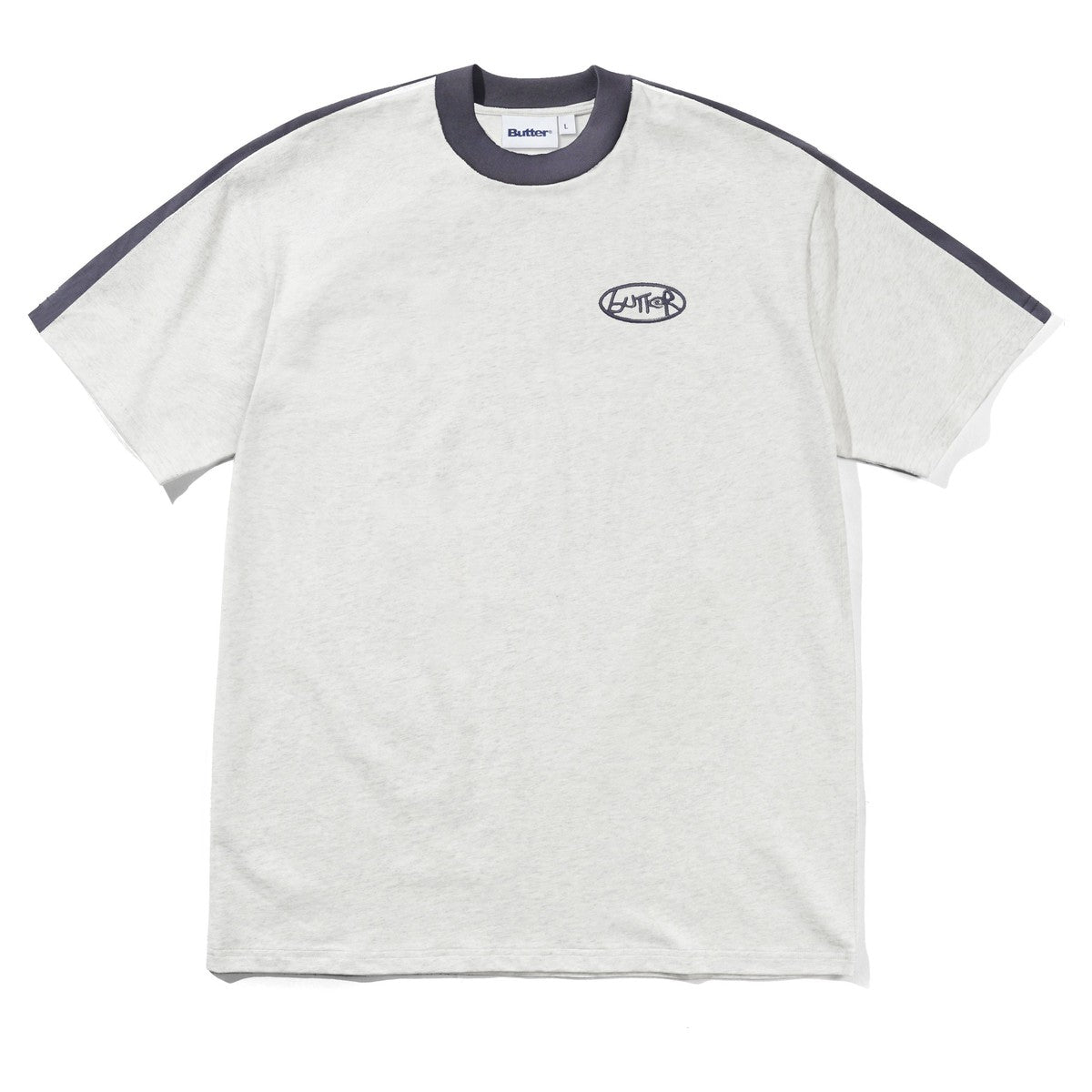 Butter Goods Abseil Panel Tee Ash - front