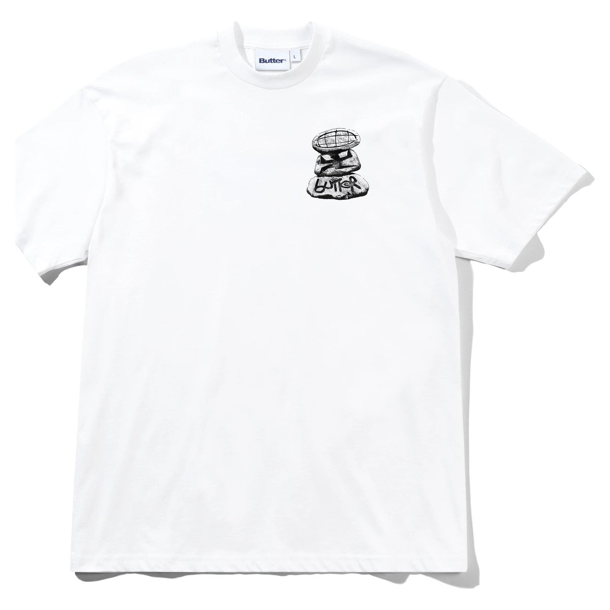 Butter Goods Boulder Terrain Tee White - front