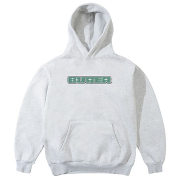 Butter Goods Glint Nylon Applique Hoodie Ash