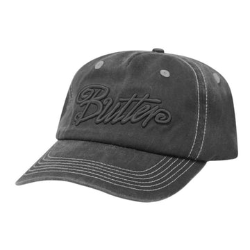 Butter Goods Jive Snapback Cap Black Front