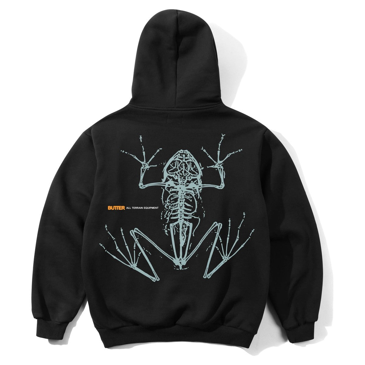 Butter Goods Leap Pullover Hood Black - back