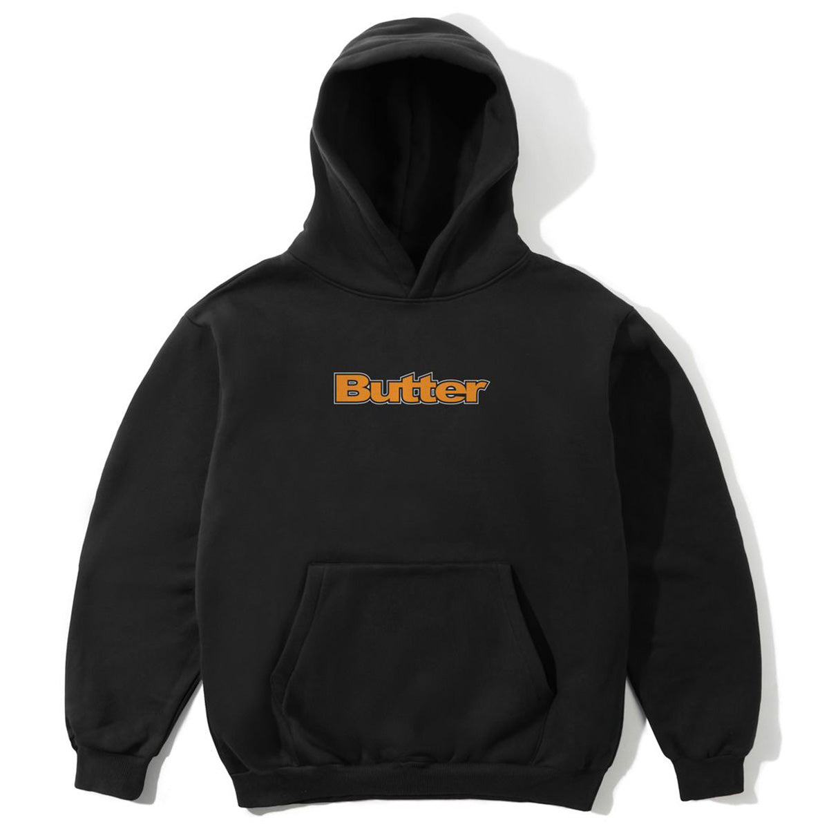 Butter Goods - Outline Logo Hoodie Black.