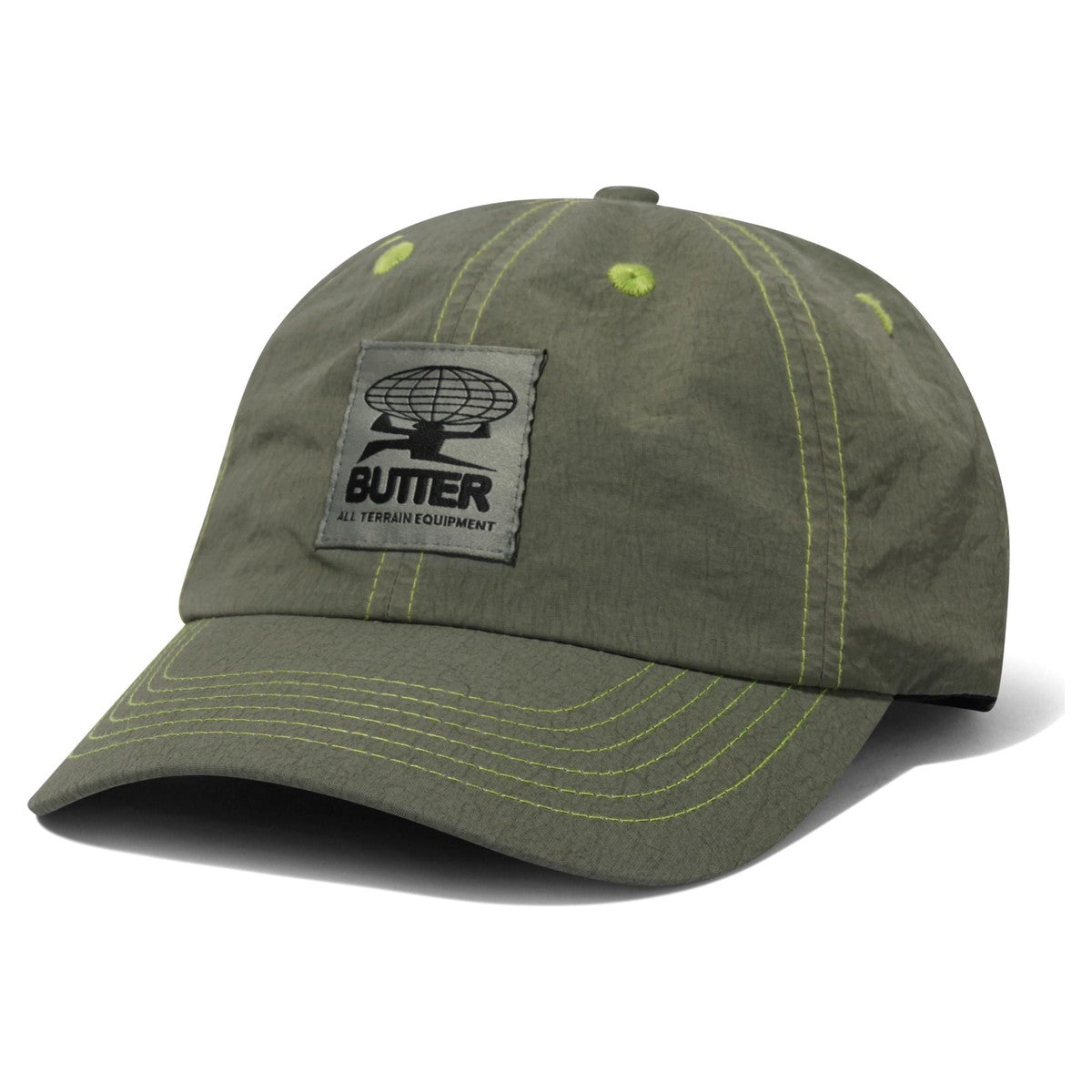 Butter Goods Overdyed Terrain 6 Panel Cap Black - front