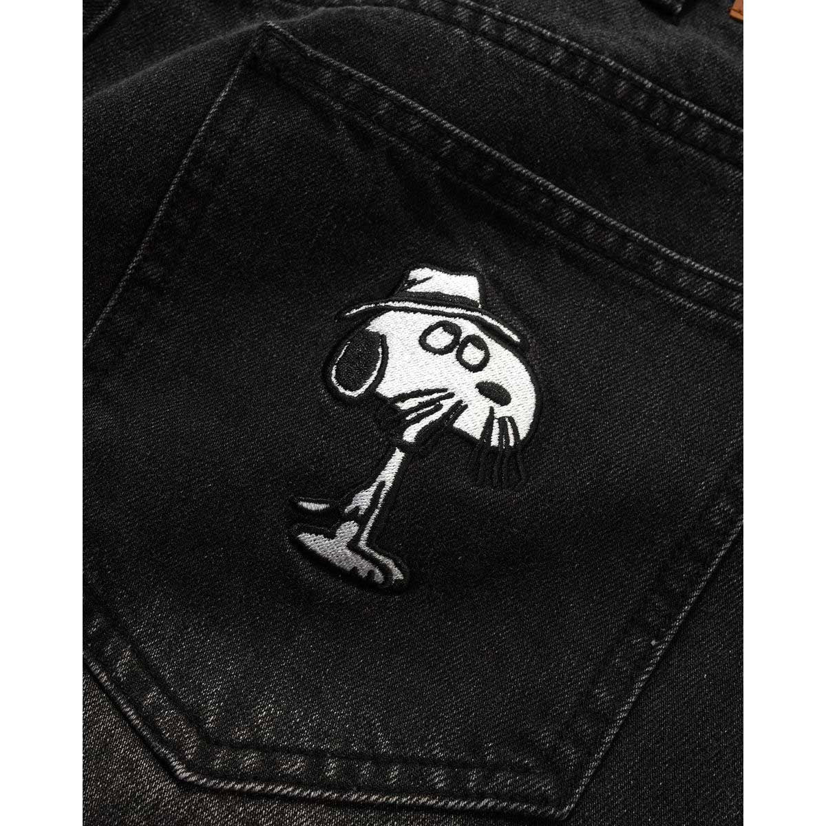 Butter Goods - X Peanuts Spike Denim Jeans Faded Black.