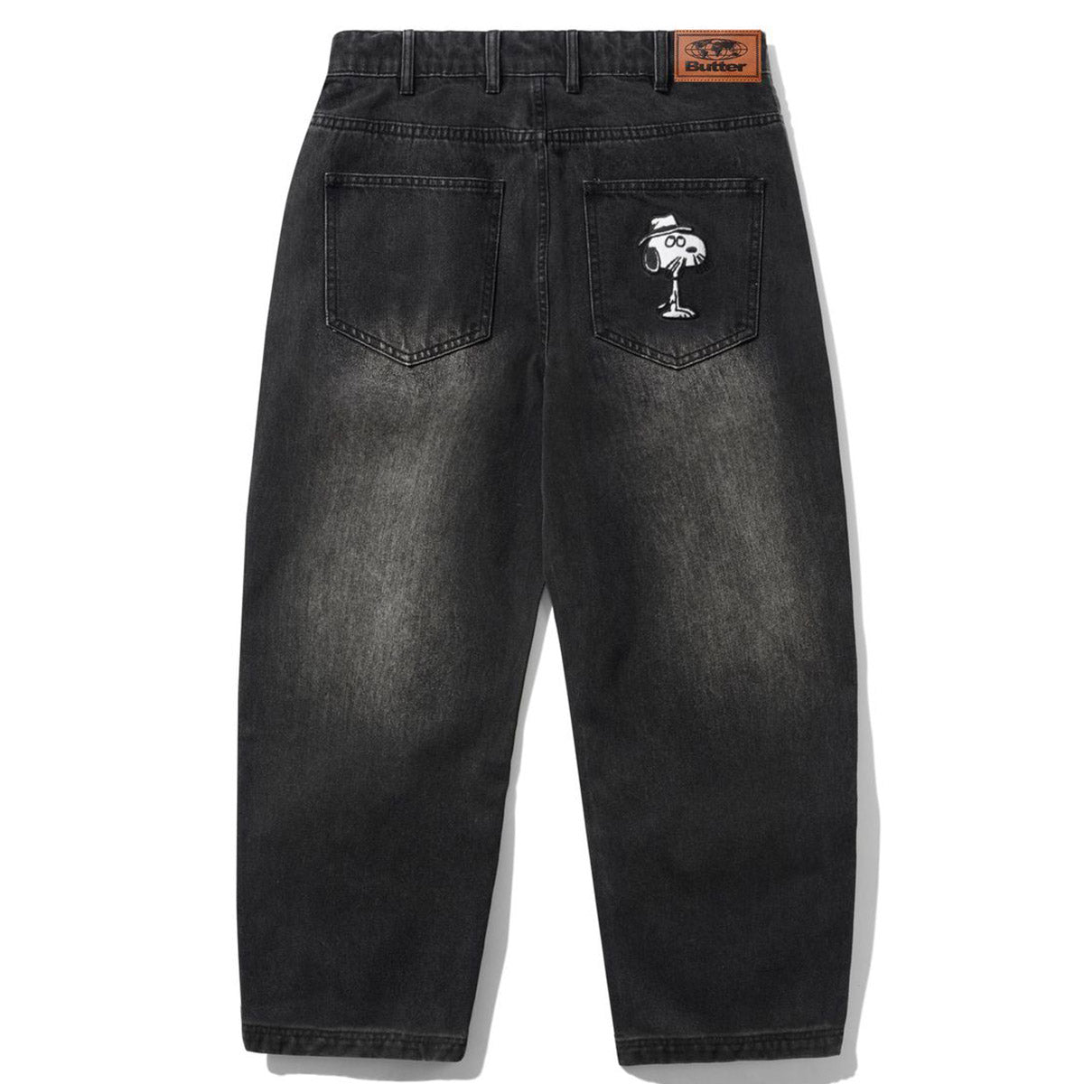 Butter Goods - X Peanuts Spike Denim Jeans Faded Black.