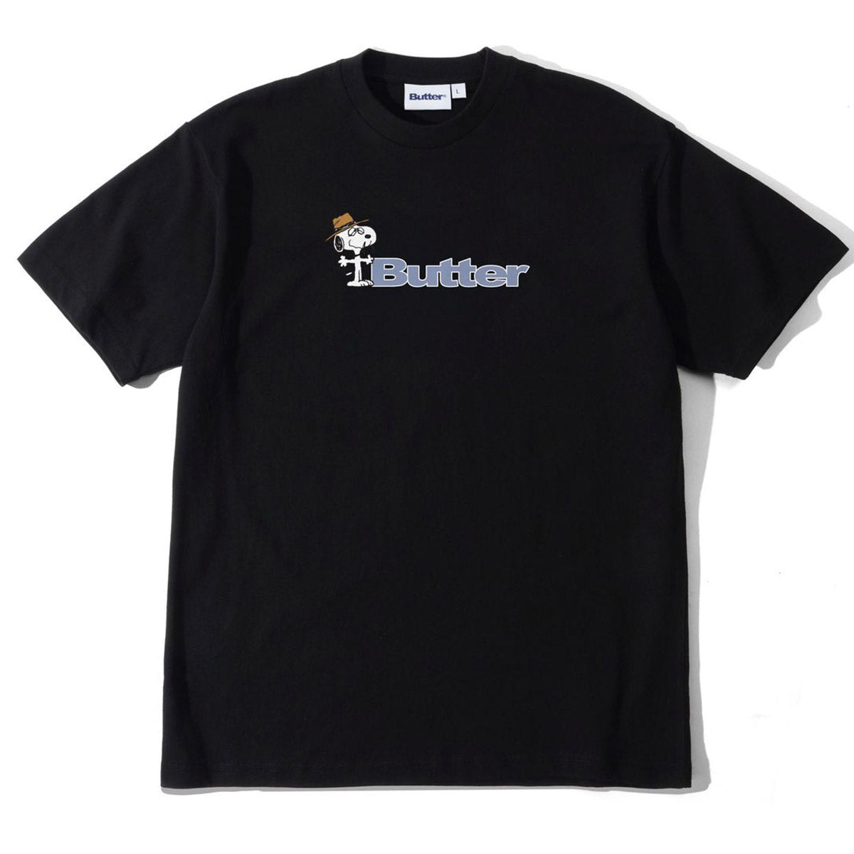 Butter Goods - X Peanuts Spike Logo Tee Black.
