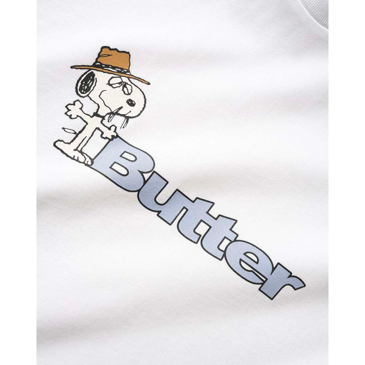 Butter Goods - X Peanuts Spike Logo Tee White.