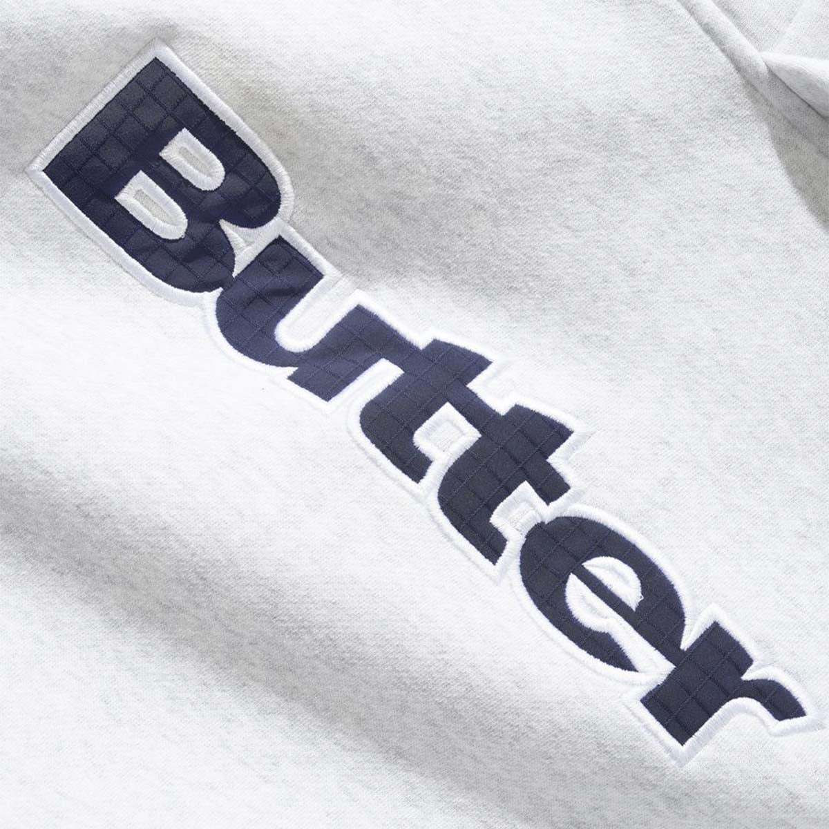 Butter Goods - Ripstop Logo Applique Hoodie Ash.