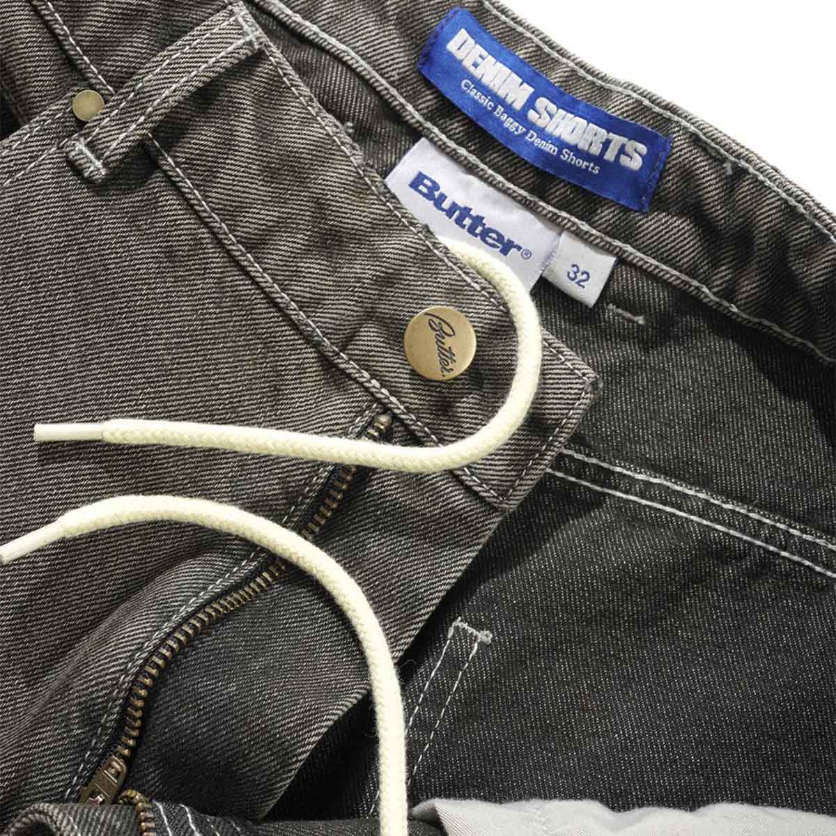 Butter Goods - Roach Denim Shorts Black Wash.