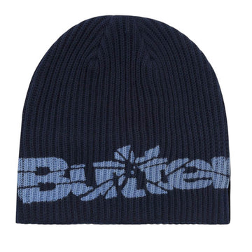 Butter Goods Smashed Logo Knit Skully Beanie Navy